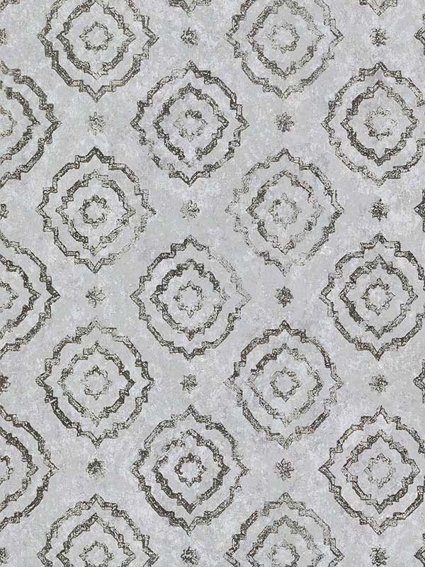 Uma Silver Star Medallion Wallpaper 401986425 by A Street Prints Wallpaper for sale at Wallpapers To Go