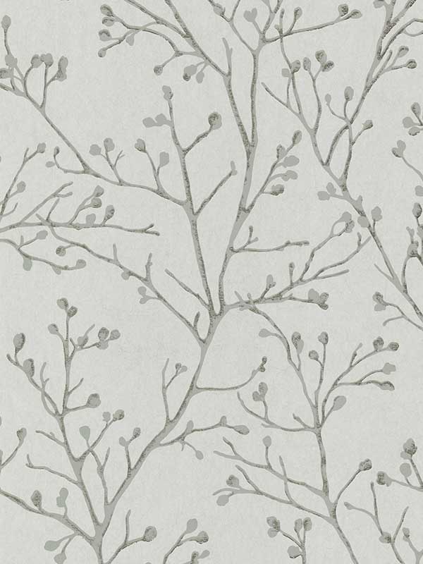 Koura Platinum Budding Branches Wallpaper 401986456 by A Street Prints Wallpaper for sale at Wallpapers To Go