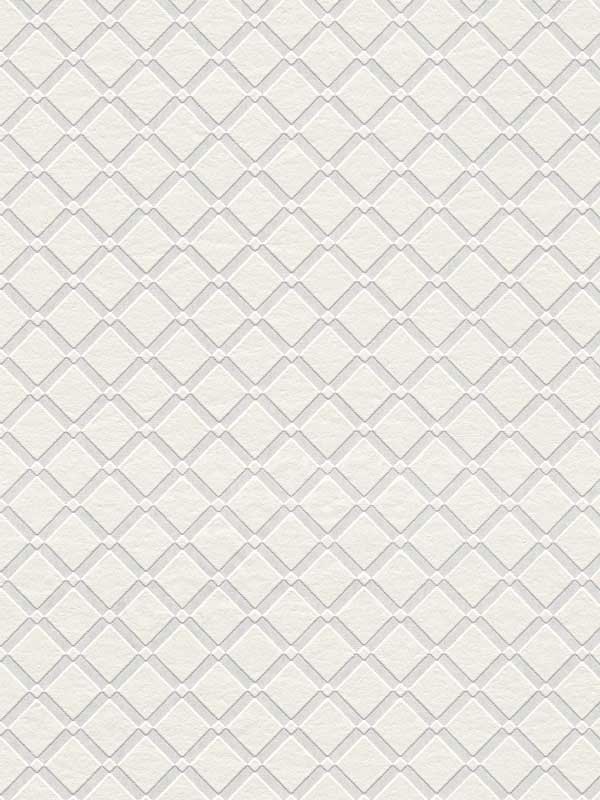 Armin White Diamond Trellis Paintable Wallpaper 4000528117 by Brewster Wallpaper for sale at Wallpapers To Go