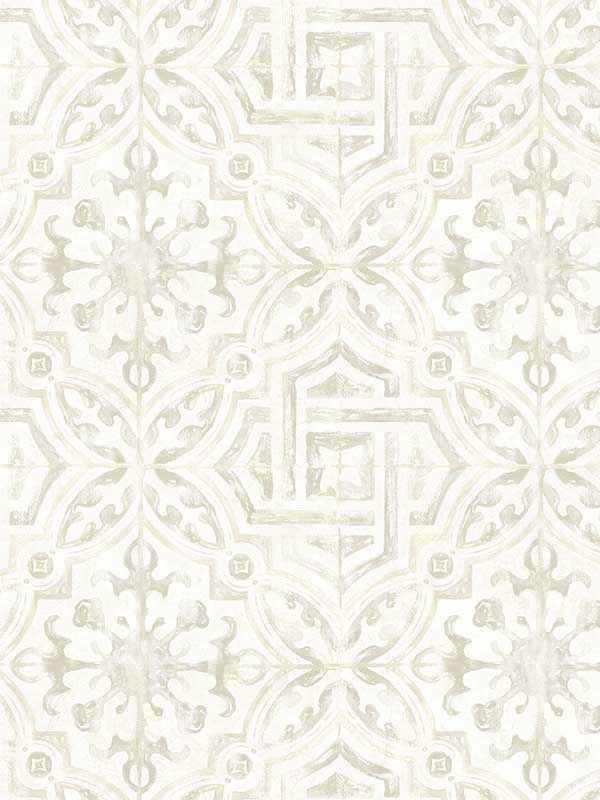 Sonoma Cream Spanish Tile Wallpaper 312312333 by Chesapeake Wallpaper for sale at Wallpapers To Go