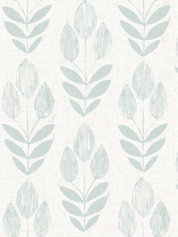 Garland Teal Block Tulip Wallpaper 312324472 by Chesapeake Wallpaper for sale at Wallpapers To Go