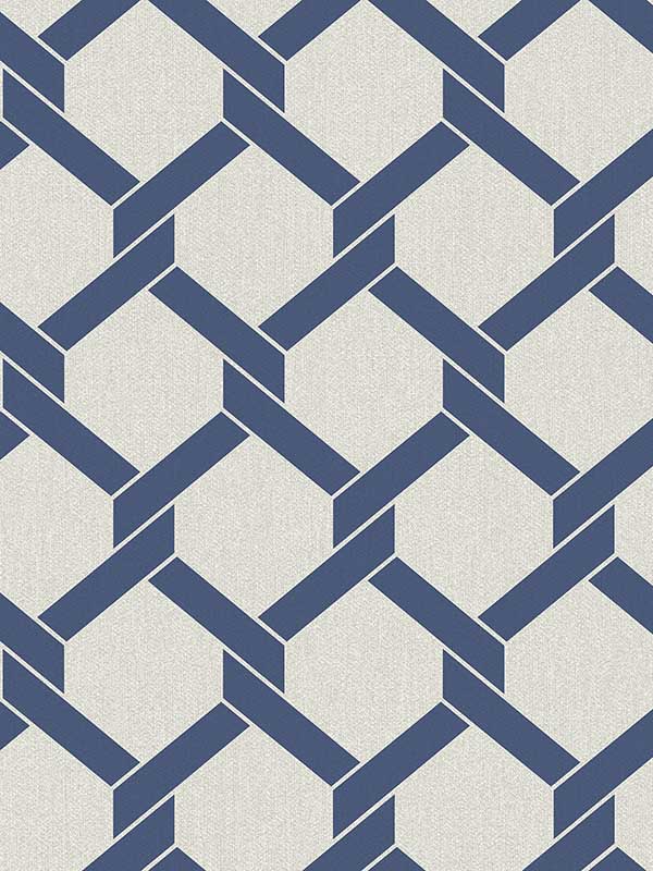 Payton Blue Hexagon Trellis Wallpaper 297186308 by A Street Prints Wallpaper for sale at Wallpapers To Go