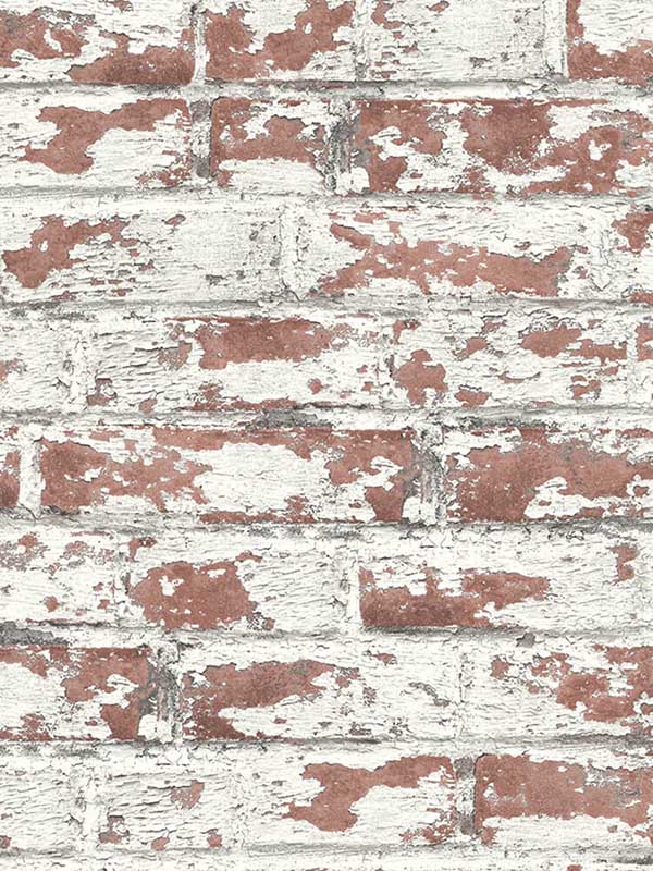Soho Brick Terra Cotta Wallpaper LN20901 by NextWall Wallpaper for sale at Wallpapers To Go