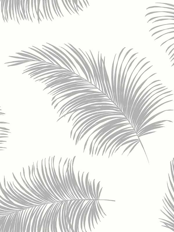 Tossed Palm Alloy Wallpaper LN20305 by NextWall Wallpaper for sale at Wallpapers To Go
