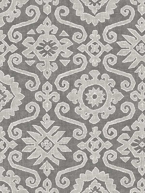 Augustine Pewter and Stone Wallpaper SG10806 by NextWall Wallpaper for sale at Wallpapers To Go