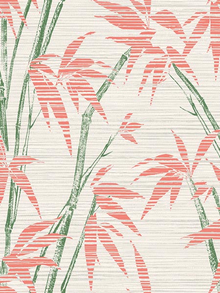 Tropical Bamboo Print Wallpaper AF40206 by Pelican Prints Wallpaper for sale at Wallpapers To Go