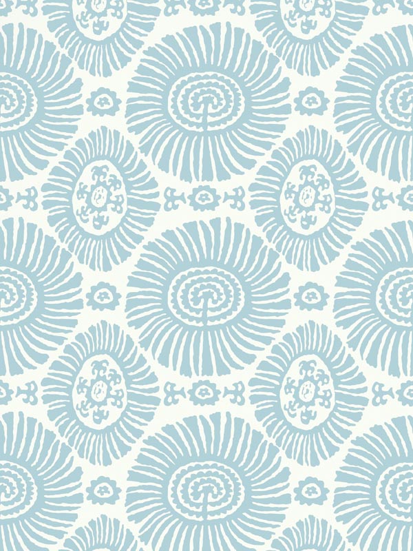 Solis Spa Blue Wallpaper T10084 by Thibaut Wallpaper for sale at Wallpapers To Go