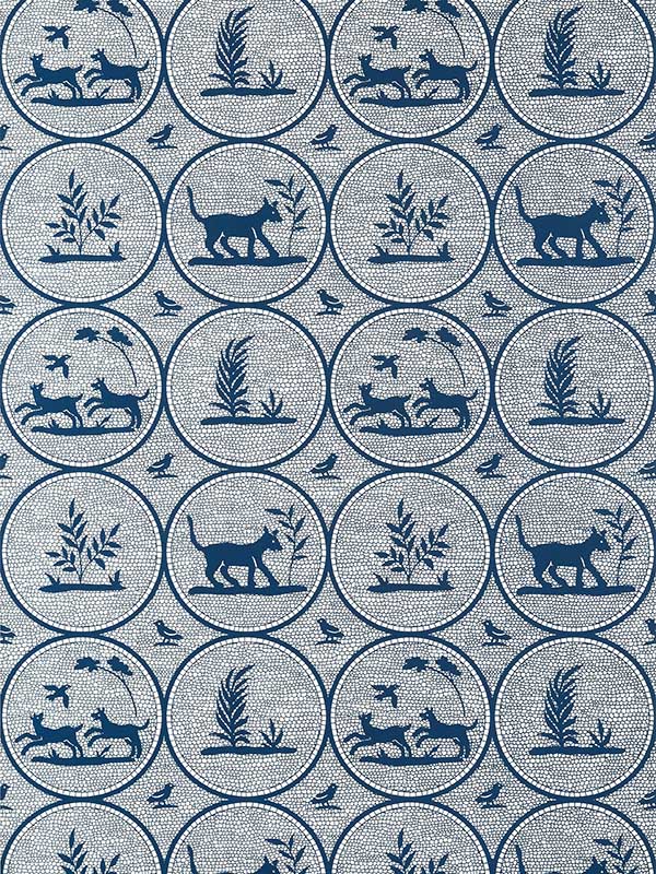 Dooley Navy Wallpaper T14348 by Thibaut Wallpaper for sale at Wallpapers To Go