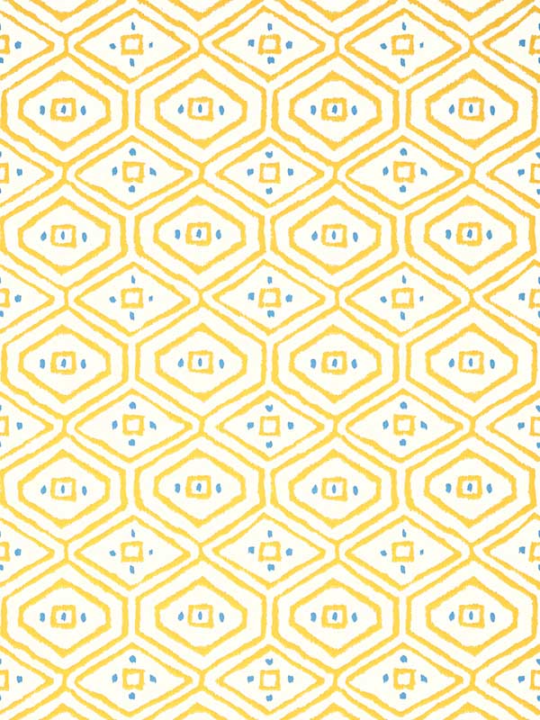 Pass A Grille Yellow Wallpaper T10615 by Thibaut Wallpaper for sale at Wallpapers To Go