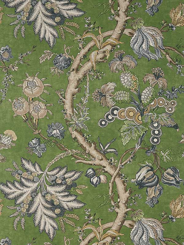 Chatelain Green Wallpaper T10844 by Thibaut Wallpaper for sale at Wallpapers To Go