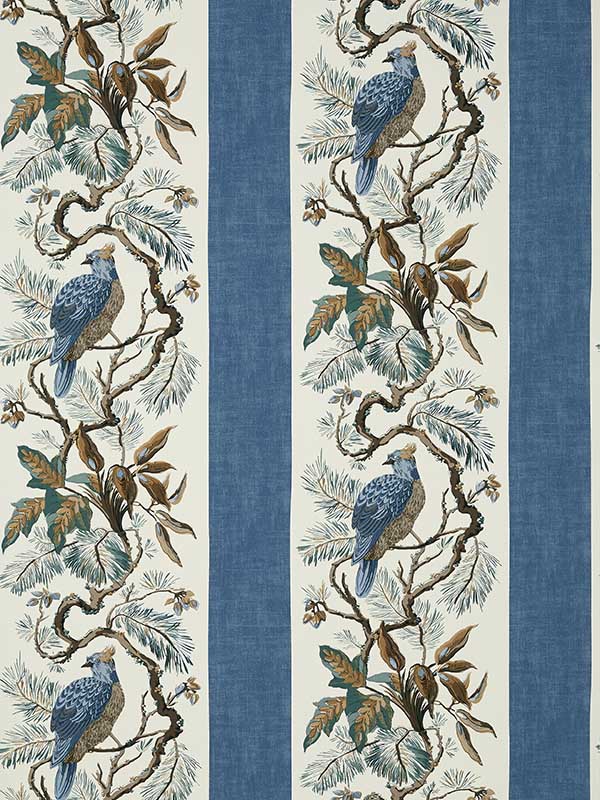 Williamson Blue Wallpaper T10861 by Thibaut Wallpaper for sale at Wallpapers To Go
