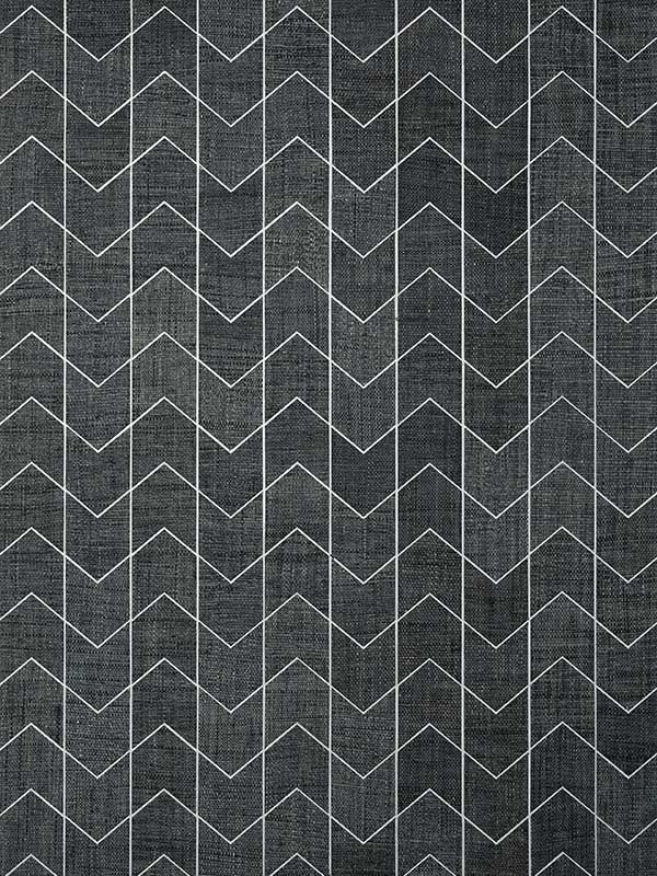 Cordoza Weave Charcoal Wallpaper T27028 by Thibaut Wallpaper for sale at Wallpapers To Go