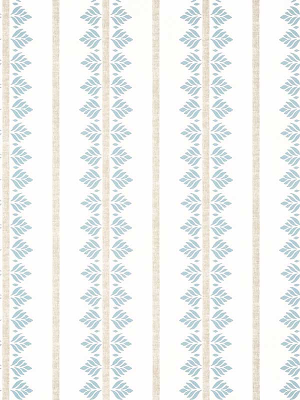 Fern Stripe Spa Blue Wallpaper AT15103 by Anna French Wallpaper for sale at Wallpapers To Go