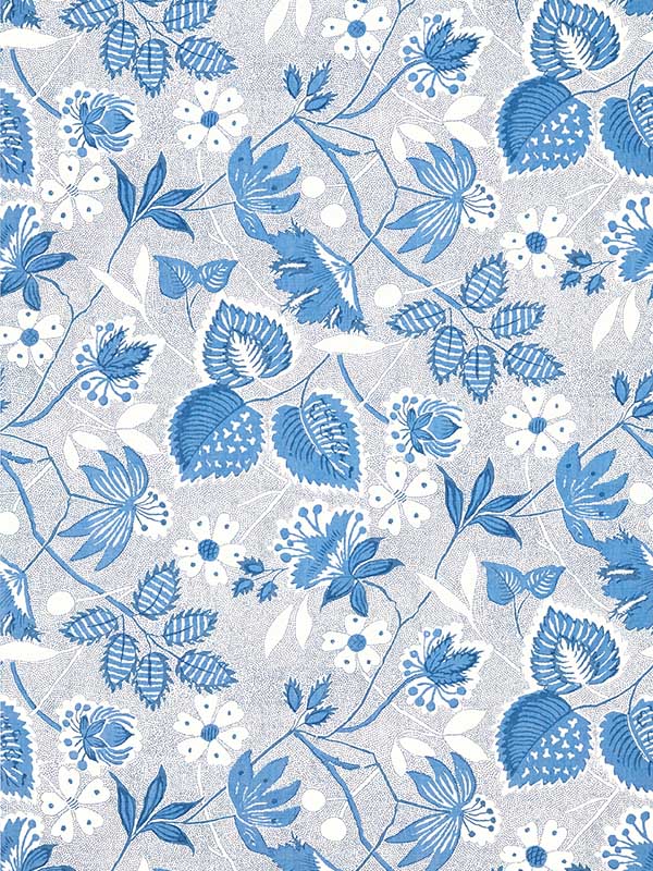 Indienne Hazel Blue Wallpaper AT15116 by Anna French Wallpaper for sale at Wallpapers To Go