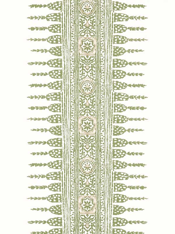 Javanese Stripe Green and White Wallpaper AT15136 by Anna French Wallpaper for sale at Wallpapers To Go