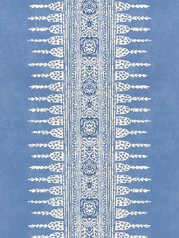 Javanese Stripe Wedgewood Blue Wallpaper AT15141 by Anna French Wallpaper for sale at Wallpapers To Go
