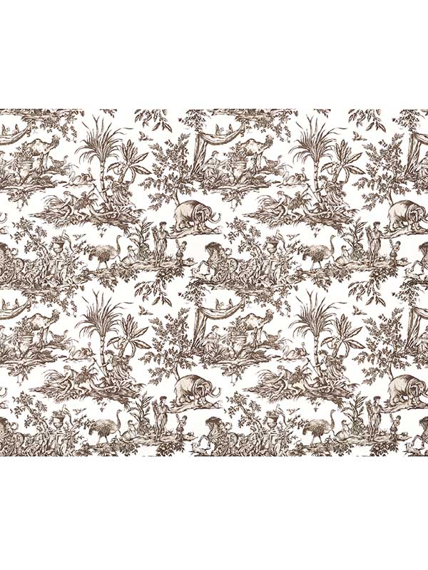 Antilles Toile Brown Wallpaper ATWW15169 by Anna French Wallpaper for sale at Wallpapers To Go