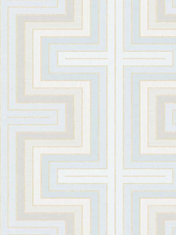 Maze Turquoise Wallpaper FJ40505 by Mayflower Wallpaper for sale at Wallpapers To Go