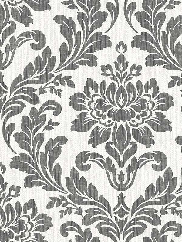 Galois Black Damask Wallpaper 402582527 by Advantage Wallpaper for sale at Wallpapers To Go