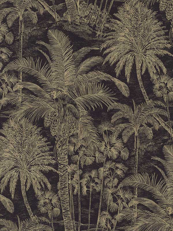 Yubi Black Palm Trees Wallpaper 4035832525 by Advantage Wallpaper for sale at Wallpapers To Go