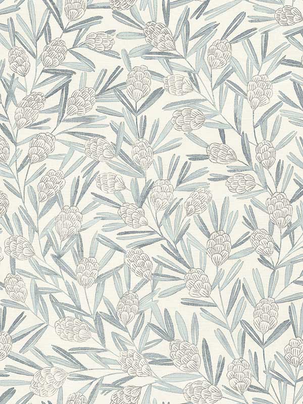 Zulma Blue Decorative Botanical Wallpaper 297026100 by A Street Prints Wallpaper for sale at Wallpapers To Go
