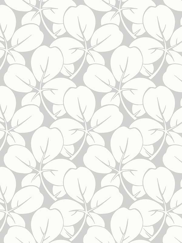 Robert Light Grey Clover Wallpaper 297026107 by A Street Prints Wallpaper for sale at Wallpapers To Go