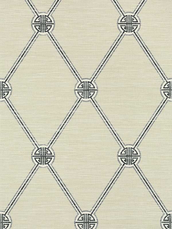 Turnberry Trellis Charcoal Wallpaper T13355 by Thibaut Wallpaper for sale at Wallpapers To Go