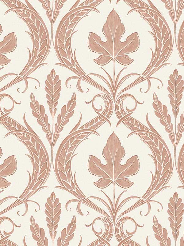 Adirondack Damask Brown Beige Wallpaper DM4923 by York Wallpaper for sale at Wallpapers To Go