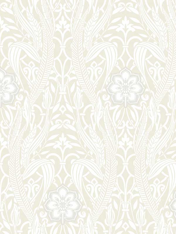 Gatsby Damask Beige Wallpaper DM4993 by York Wallpaper for sale at Wallpapers To Go