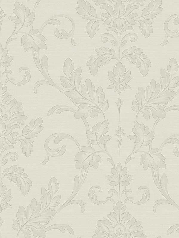 Antonella Silver Scroll Wallpaper 405821786 by Brewster Wallpaper for sale at Wallpapers To Go