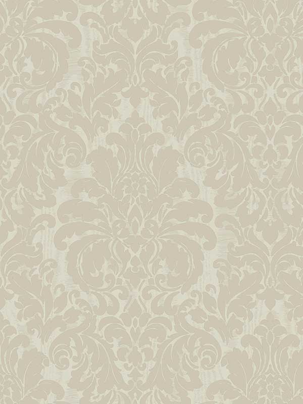Betina Cream Damask Wallpaper 405824803 by Brewster Wallpaper for sale at Wallpapers To Go