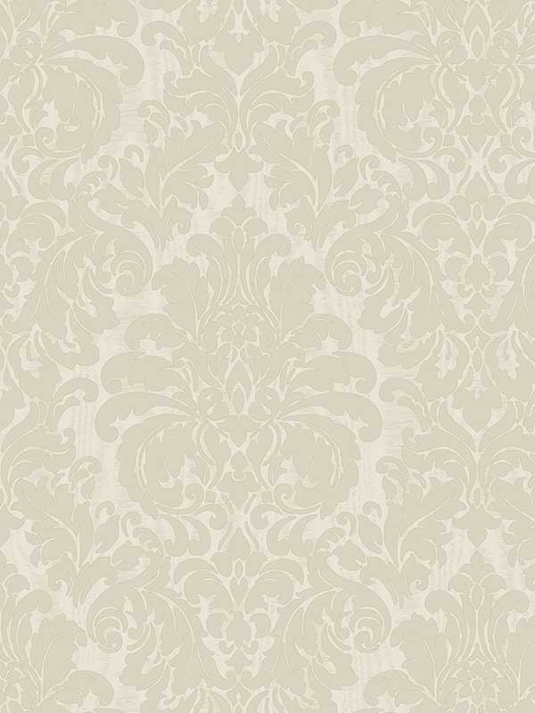 Betina White Damask Wallpaper 405824804 by Brewster Wallpaper for sale at Wallpapers To Go