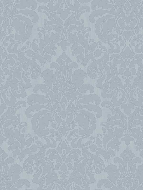 Betina Light Blue Damask Wallpaper 405824806 by Brewster Wallpaper for sale at Wallpapers To Go