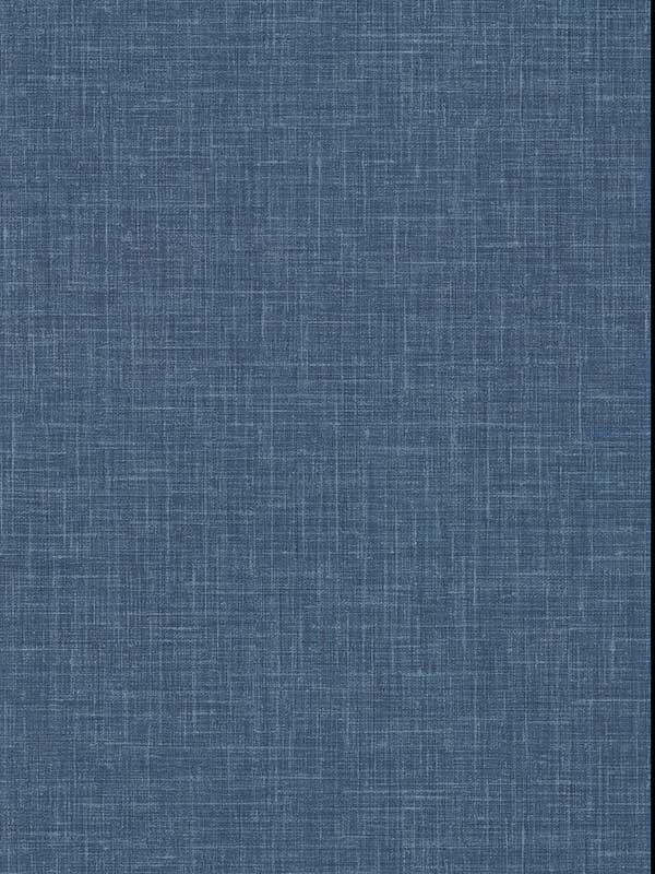Upton Indigo Faux Linen Wallpaper 298450302 by Warner Wallpaper for sale at Wallpapers To Go
