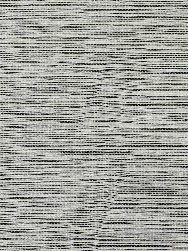 Sisal and Viscose Rayon Ivory and Jet Black Wallpaper LN11865 by Seabrook Wallpaper for sale at Wallpapers To Go