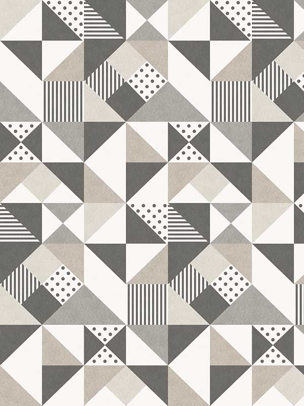 Lozenge Geometric Hammered Steel and Pavestone Wallpaper KTM1220 by Seabrook Wallpaper for sale at Wallpapers To Go