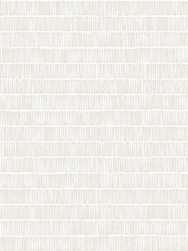 Horizontal Hash Marks White Cream Wallpaper BW3812 by York Wallpaper for sale at Wallpapers To Go