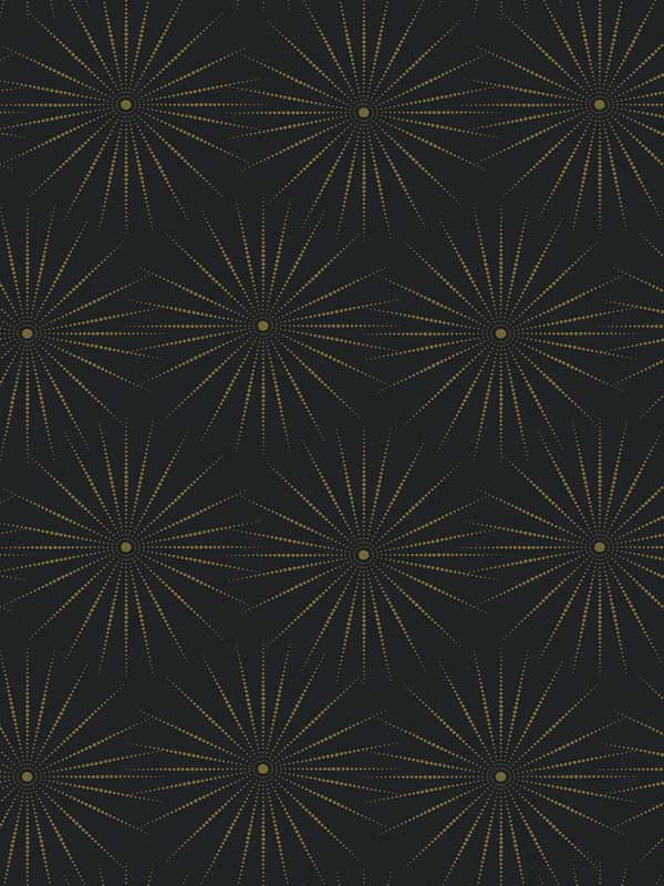 Starlight Black Gold Wallpaper BO6696 by Antonina Vella Wallpaper for sale at Wallpapers To Go