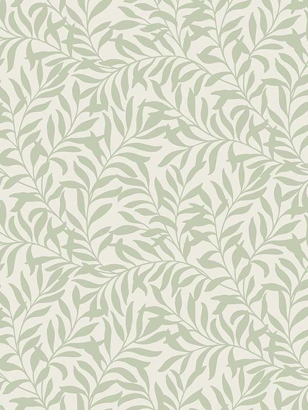 Salix Sage Leaf Wallpaper M1667 by Brewster Wallpaper for sale at Wallpapers To Go
