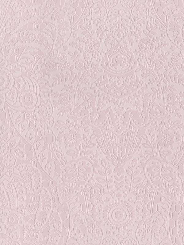 Maris Pink Flock Damask Wallpaper 297387368 by A Street Prints Wallpaper for sale at Wallpapers To Go