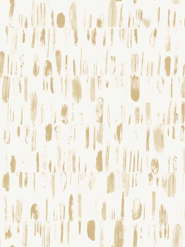 Dwell Gold Brushstrokes Wallpaper 297390203 by A Street Prints Wallpaper for sale at Wallpapers To Go