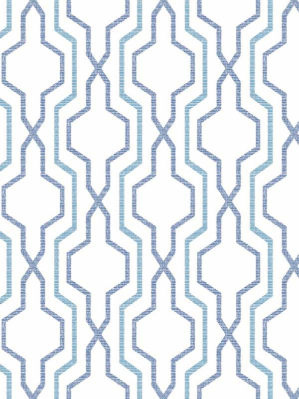 Rion Blue Trellis Wallpaper 297390601 by A Street Prints Wallpaper for sale at Wallpapers To Go