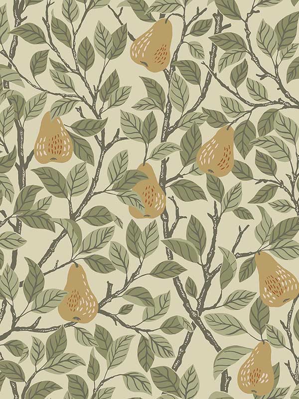 Pirum Yellow Pear Wallpaper 299913102 by A Street Prints Wallpaper for sale at Wallpapers To Go
