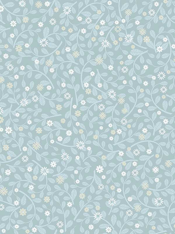 Hummelvik Blue Daisy Trail Wallpaper 299924130 by A Street Prints Wallpaper for sale at Wallpapers To Go
