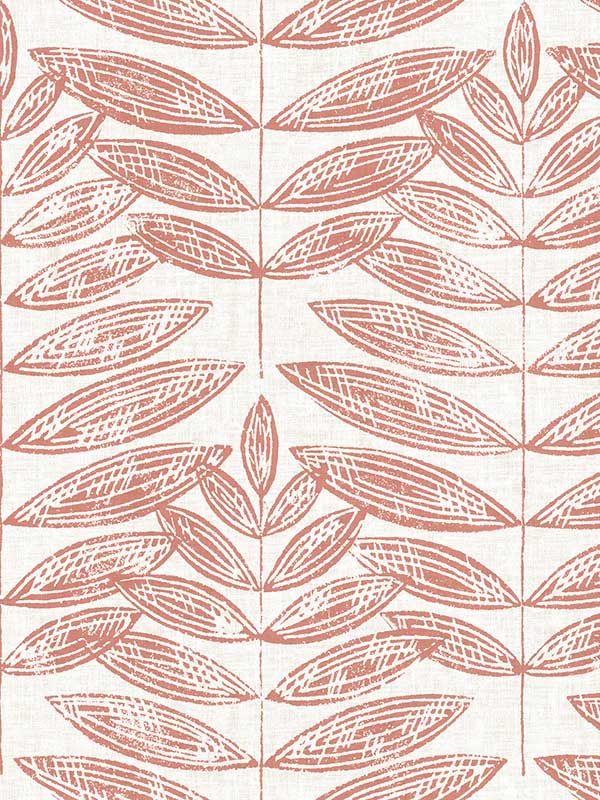 Akira Coral Leaf Wallpaper 299925103 by A Street Prints Wallpaper for sale at Wallpapers To Go