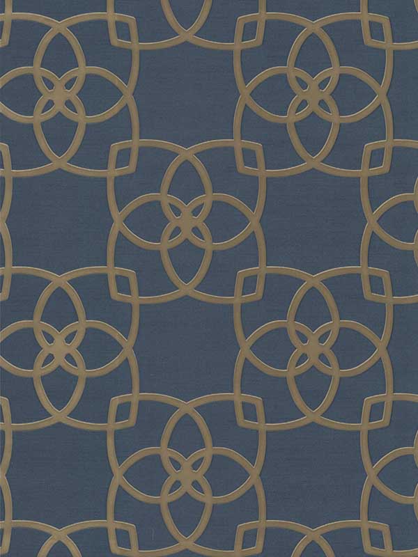 Serendipity Navy Wallpaper DD3711 by Antonina Vella Wallpaper for sale at Wallpapers To Go