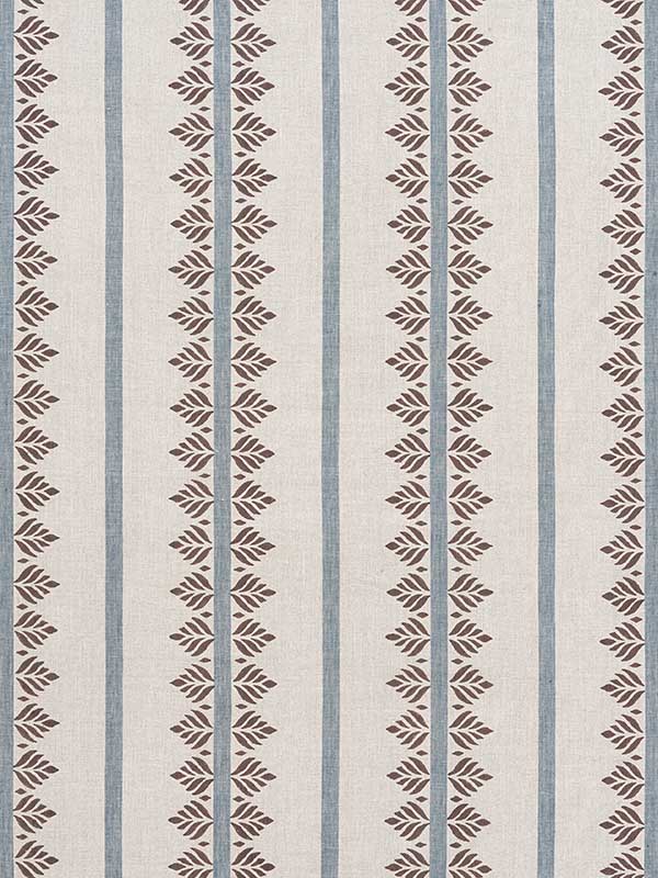 Fern Stripe Brown and Slate Fabric AF15106 by Anna French Fabrics for sale at Wallpapers To Go