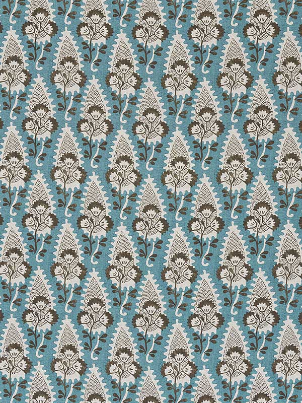 Cornwall Brown and Slate Fabric AF15122 by Anna French Fabrics for sale at Wallpapers To Go