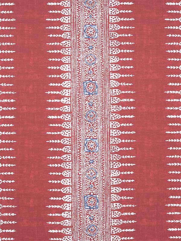 Javanese Stripe Red Fabric AF15138 by Anna French Fabrics for sale at Wallpapers To Go