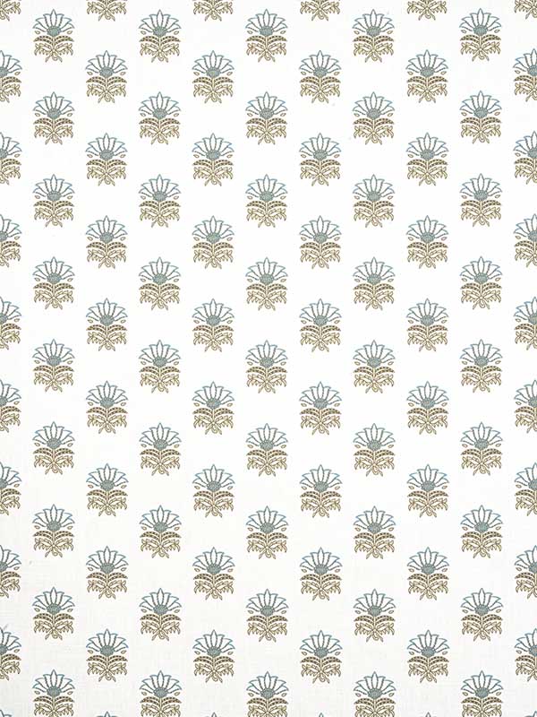 Milford Spa Blue Fabric AF15159 by Anna French Fabrics for sale at Wallpapers To Go
